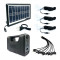 Kit solar portabil Gdliting GD-8017 Plus, USB, 3 becuri, lanterna LED