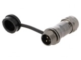 Mufă ST12 tată IP67 13A 250V pentru cablu 5-8mm