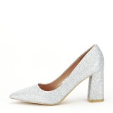 Pantofi eleganti argintii BHH7651 01, 36 - 38, 40, Argintiu