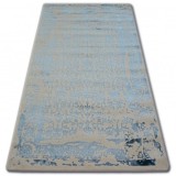 Covor acril Manyas 0920 fildeş si Albastru, 120x180 cm, Dreptunghi, Lana