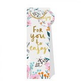 Punga de cadou pentru sticla - Grey Floral | Swan Mill Paper