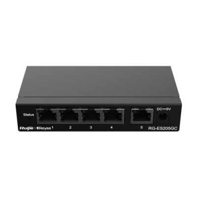 Switch 5 porturi RJ45 Gigabit, L2 Cloud Management - Ruijie RG-ES205GC foto