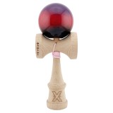 Kendama X Originala, Profesionala, Cyrax, Big Cups V2, Super Sticky Cupe Mari, Rulment Metalic cu Ata 55 cm, Mov/Rosu/Negru