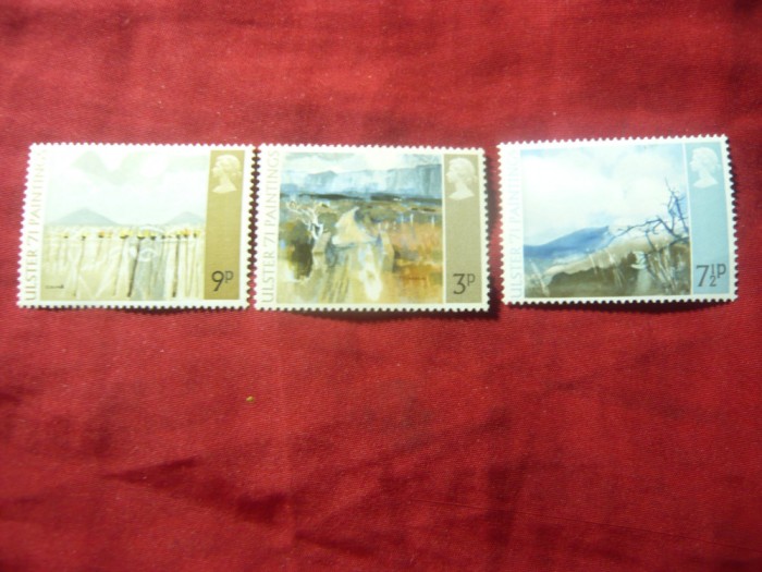 Serie Marea Britanie 1971 - Festival Ulster &#039;71- Pictura , 3 valori