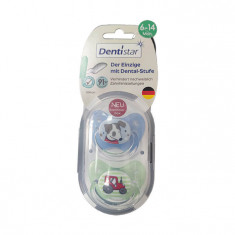 Set 2 suzete cu inel din silicon talie 2 si cutie de sterilizare, Dentistar