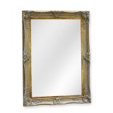 Oglinda monumentala din cristal cu o rama argintie NM-705