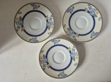 Set 3 farfurioare porțelan Limoges France &ndash; M&eacute;dard de Noblat, model Louisa, 16 cm