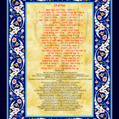 Binecuvantare Psalmul 25 in romana si ebraica