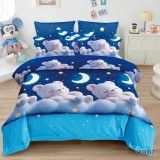 Cumpara ieftin Lenjerie de Pat Bumbac Finet, 1 Persoana , 4 Piese- KX8007