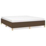 Cumpara ieftin Cadru de pat fara saltea, maro inchis, 180x200 cm, textil