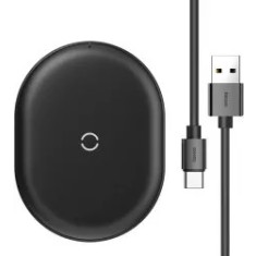 Incarcator Universal Wireless Baseus Jelly 15W, 2A, Cablu USB-C inclus, Negru