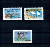 Anguilla 1984 - Congres UPU, supratipar, pasari, serie neuzata