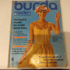 Revistă Burda Moden. 4 aprilie 1976. Revistă modă și frumusețe, vintage