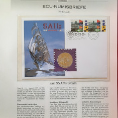 Ecu-Numisbrief, pagina numismatica filatelica 1995, Olanda - B 4376