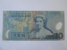 Rara! Noua Zeelanda 10 Dollars 1999 foto