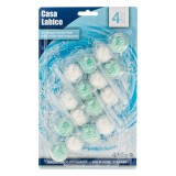 Odorizant Toaletă, Casa Labico, Set 4 Bucăți, Aromă Winter Frost, Bile Verzi și Albe, Oem