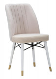 Cumpara ieftin Set 2 scaune Bella, Mauro Ferretti, 50x49x92.5 cm, fier, crem