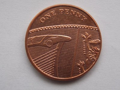 ONE Penny 2011 GRB (Shield of the Royal Arms puzzle 1/6) - UNC foto