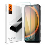 Folie de protectie Ecran Spigen GlastR Slim pentru Samsung Galaxy XCover7 Pro / Xcover7 G556, Sticla Securizata, Full Glue, Set 2 bucati