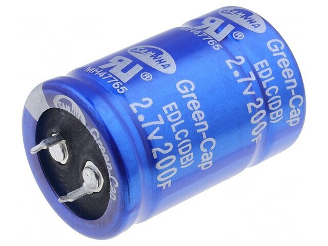 Supercondensator SNAP-IN 200F 2.7VDC 10mm EDLC