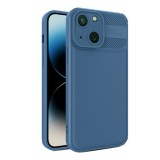 Husa antisoc compatibila apple iphone 15 plus, premium anti-skid lens, albastru