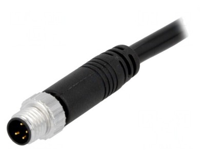 Conector M8 5m Tată 4 Pin Drept Cu Mufă și Cablu foto