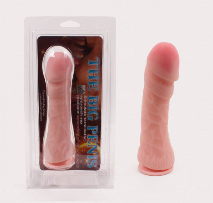 The Big Penis - Dildo Realistic cu Ventuză, 23,5 cm