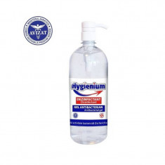 Gel Dezinfectant Antibacterian Hygienium Biocid 70% Alcool Bactericid 1 L (1000 ml) Eficient Pentru Dezinfectie Igienica Maini foto