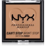 NYX Professional Makeup Can&#039;t Stop Won&#039;t Stop Mattifying Powder pudra matuire culoare 07 Caramel 6 g