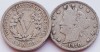 2350 USA SUA Statele Unite 5 cents 1910 (with &quot;CENTS&quot;) UZATA km 112, America de Nord