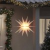 VidaXL Lumină de Crăciun cu LED, alb, 100 cm, pliabil 356194