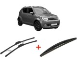 Cumpara ieftin Set 3 stergatoare SUZUKI IGNIS III (MF, FF) din 2016, pentru parbriz si luneta fata si spate auto, Bosch Twin, din cauciuc siliconat rezistent, SUZUKI