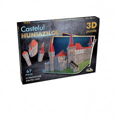 Puzzle 3D din spuma usoara, Castelul Huniazilor, 67 piese foto