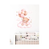 Cumpara ieftin Sticker Perete Autocolant Ursulet cu Baloane Roz