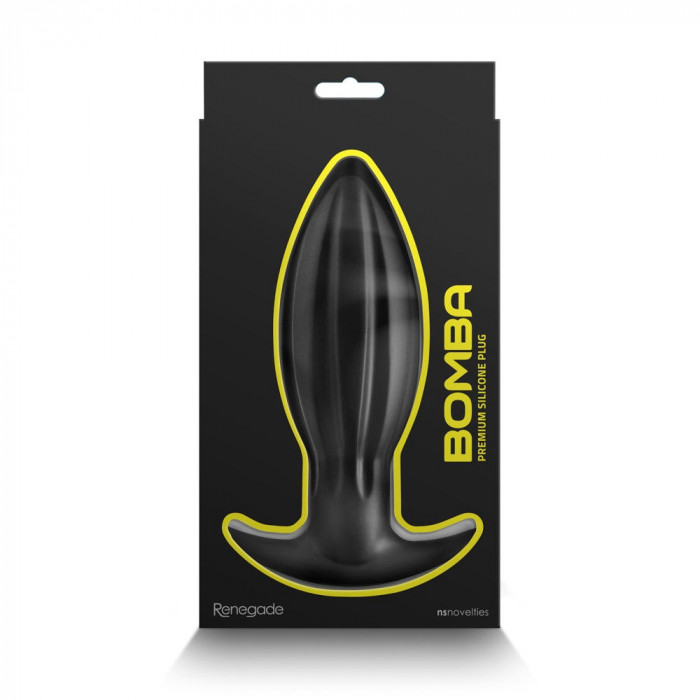 Renegade Bomba - Dop anal, negru, 12.5 cm