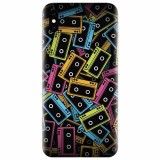 Husa silicon pentru Apple Iphone X, Audio Cassette Color Vector