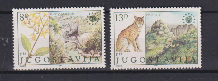 IUGOSLAVIA FAUNA 1981 MI: 1908-1909 MNH