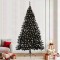 vidaXL Brad de Crăciun cu lumini decorative cu coarde Negru 240 cm 3397163