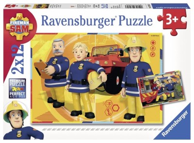Puzzle Pompierul Sam, 2X12 Piese foto