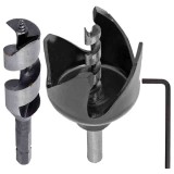 Raider 157701 - Carota pentru lemn 54 mm tija cilindrica adaptor cu burghiu de centrare