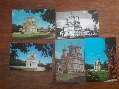 Lot 5 carti postale vintage Curtea de Arges / CP1 foto