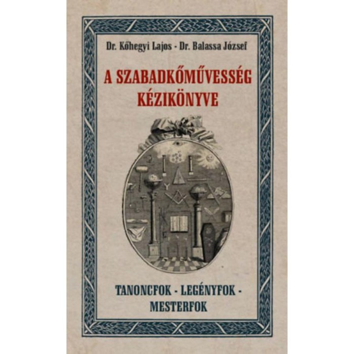 A szabadkőművess&eacute;g k&eacute;zik&ouml;nyve - Dr. Balassa J&oacute;zsef