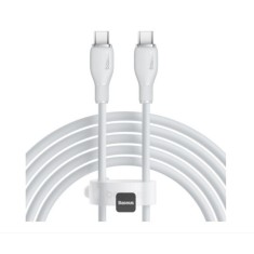 Cablu Baseus Pudding USB-C-USB-C P10355702221-B1, alb&nbsp;