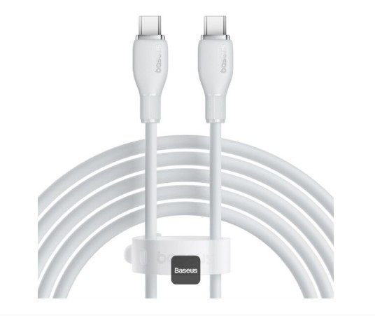 Cablu Baseus Pudding USB-C-USB-C P10355702221-B1, alb&nbsp;