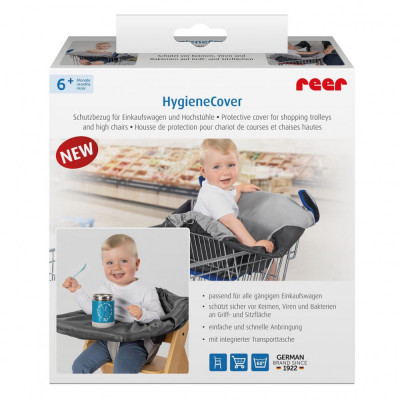 Husa de protectie igienica REER HygieneCover pentru carucioare de cumparaturi si scaune de masa Children SafetyCare foto
