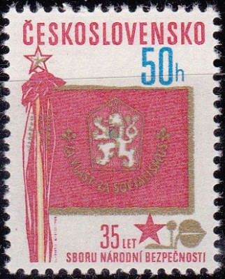 C2338 - Cehoslovacia 1980 - Drapel Yv.no.2391 neuzat,perfecta stare foto