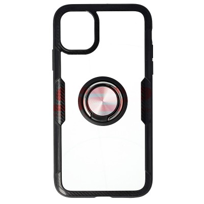 Toc TPU+PC Carbon Ring Case Apple iPhone 11 Black foto