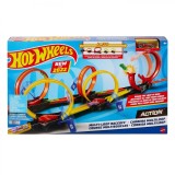 Hot Wheels Action Pista Buclelor Duble, HOT WHEELS - Action