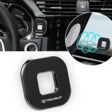 Suport Telefon Auto Magnetic pentru Bord cu 2 Placute Magnetice, Forma Patrulatera - Techsuit Tiny Series (HOLD210) - Black