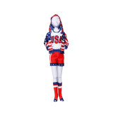 Set de croitorie hainute pentru papusi Couture Sporty Stars &amp; Stripes, Dress Your Doll EduKinder World